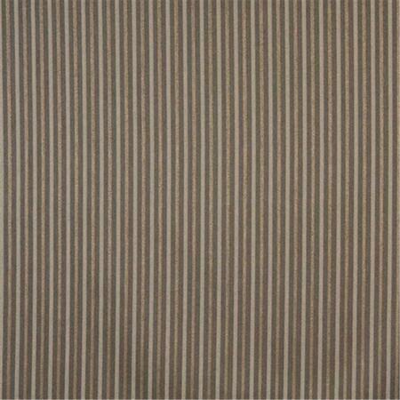 DESIGNER FABRICS 54 in. Wide Brown- Striped Heavy Duty Crypton Commercial Grade Upholstery Fabric F752